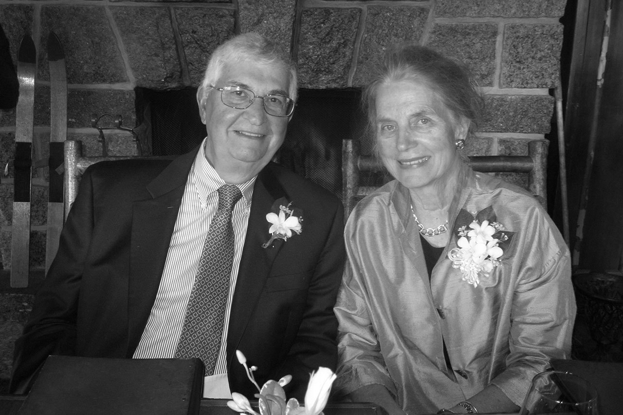 The one hundred honoree: Claire and John Bertucci