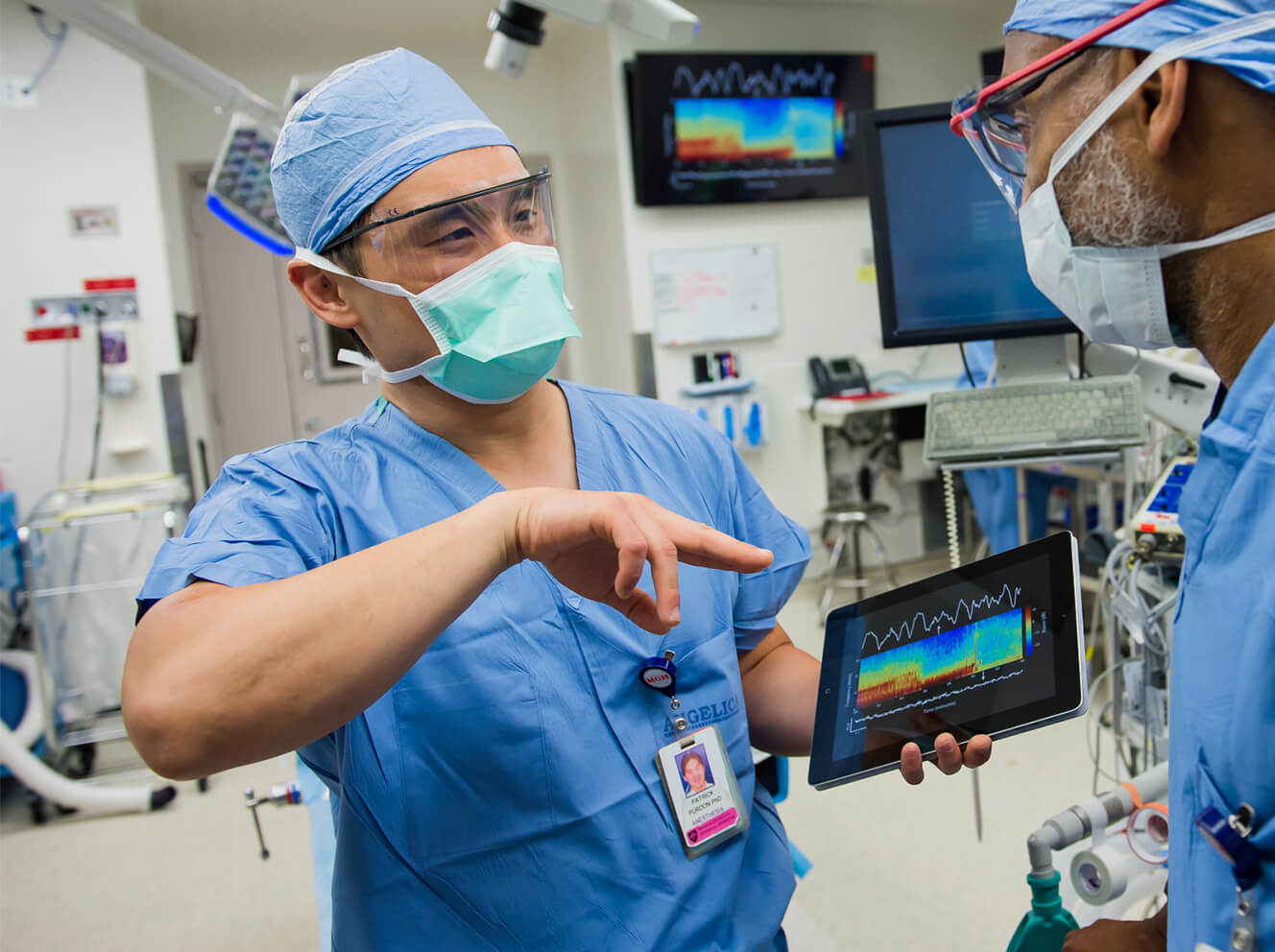 Patrick L. Purdon, PhD, with Emery Brown, MD, PhD