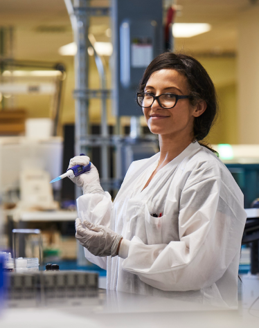 Lab technician running medical tests