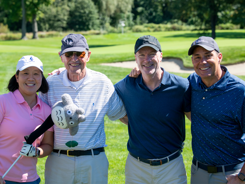 people on golf course