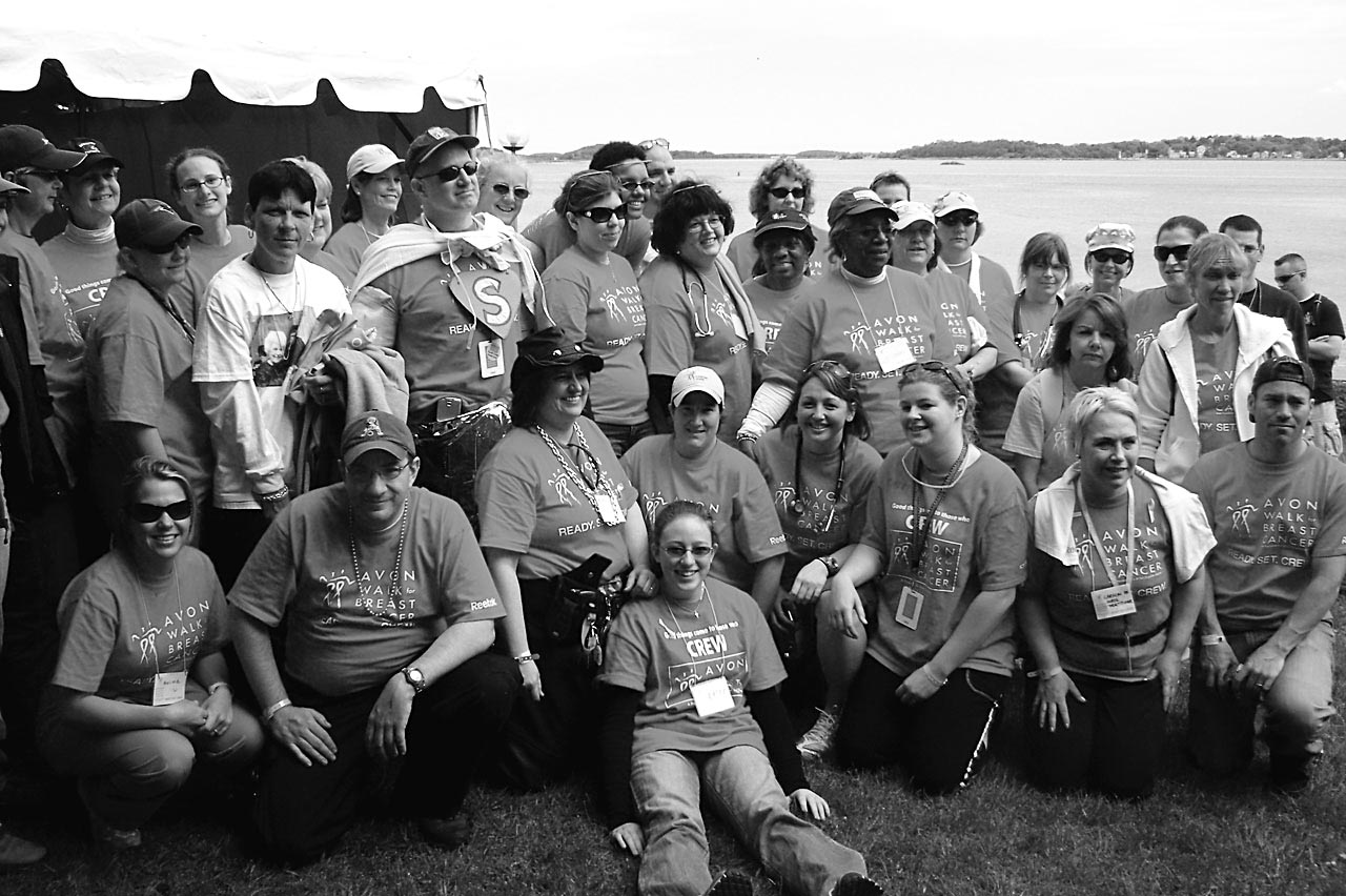 The one hundred honoree: The Mass General Department of Emergency Medicine Avon Walk Volunteers