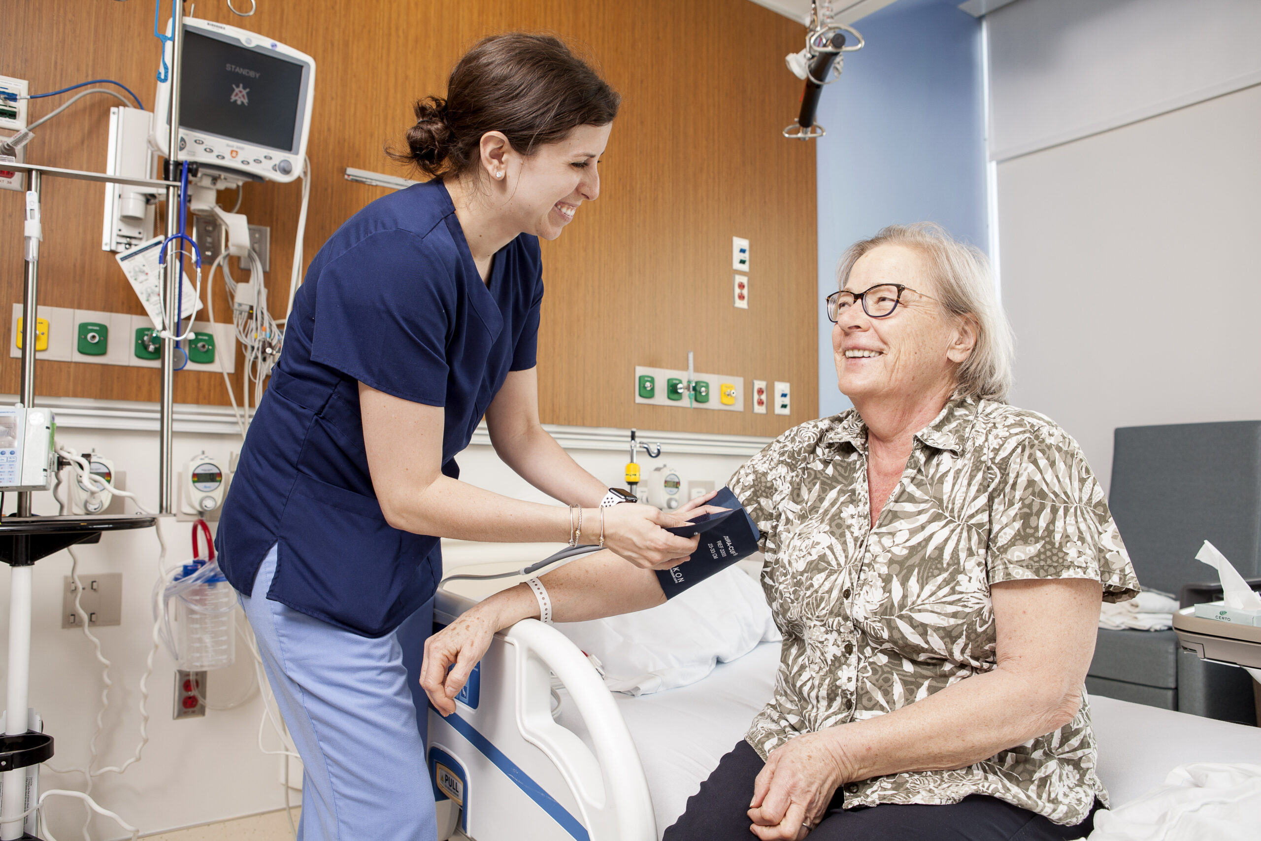 Nurse with patient image